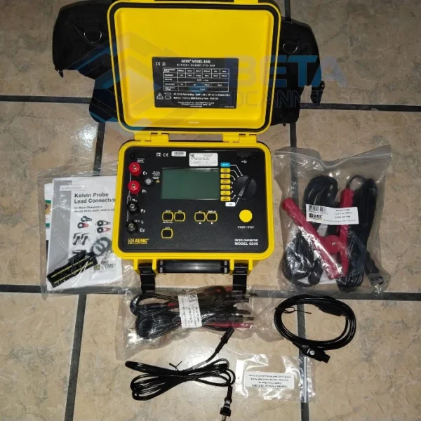 AEMC Instruments 6240 in front view with accesories