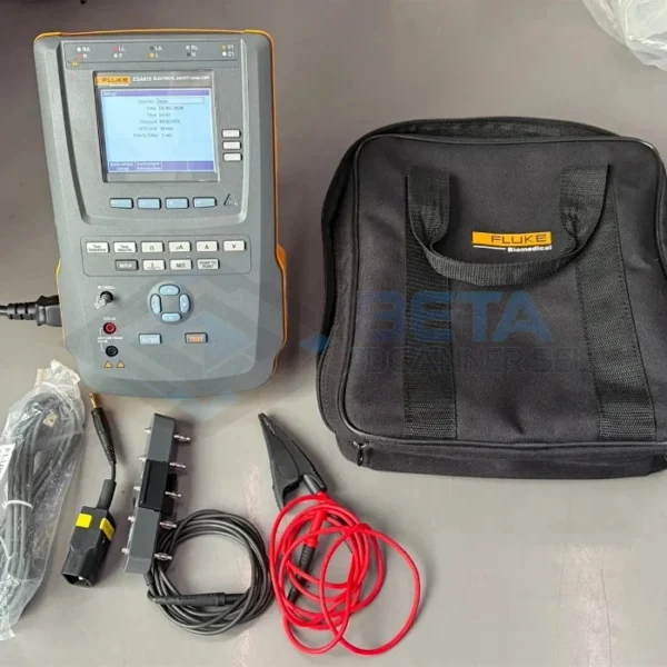 Fluke Biomedical ESA615 electrical safety analyzer with soft carrying case and test leads